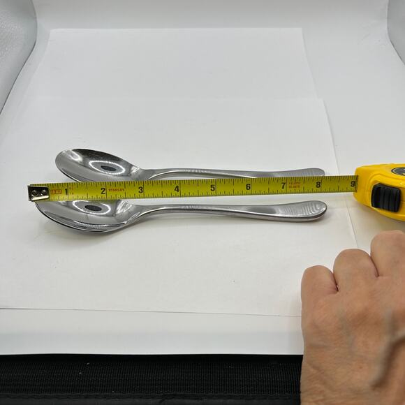 2 Place/Oval Soup Spoon Brynley Satin (Stainless) by Mikasa 8" - Picture 4 of 6